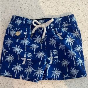 Polo Blue Palm Tree Print Shorts